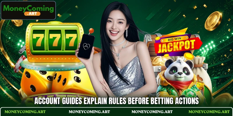 Account guides explain rules before betting actions Account guides explain rules before betting actions