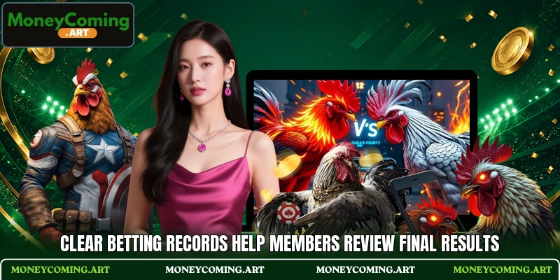 Clear betting records help members review final results Clear betting records help members review final results