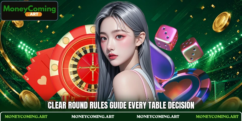 Clear round rules guide every table decision Clear round rules guide every table decision