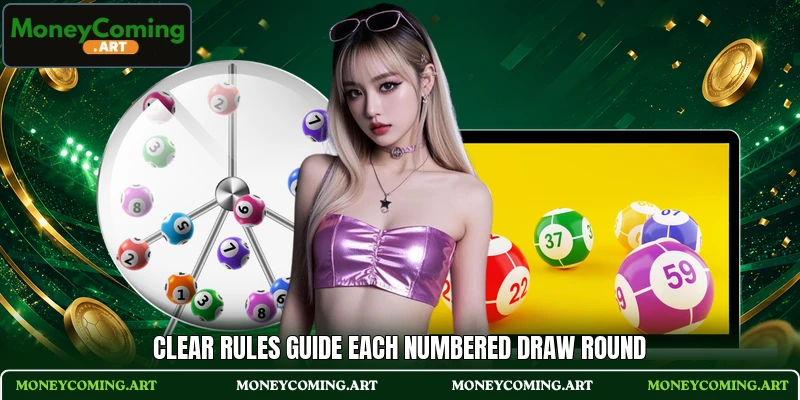 Clear rules guide each numbered draw round