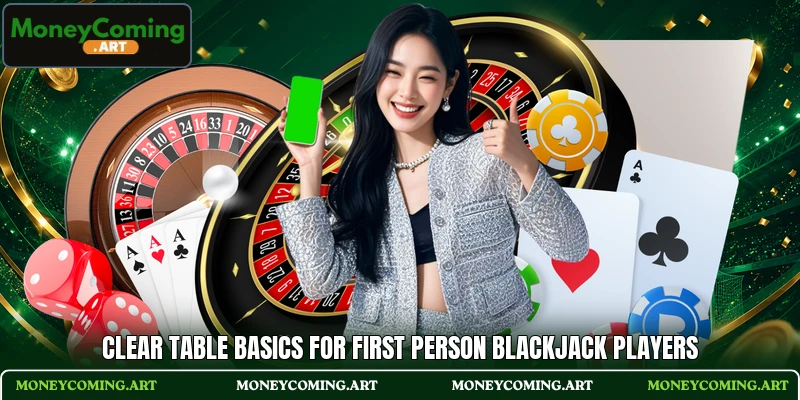 Clear table basics for First Person Blackjack players Clear table basics for First Person Blackjack players