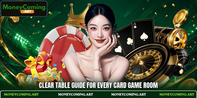 Clear table guide for every card game room