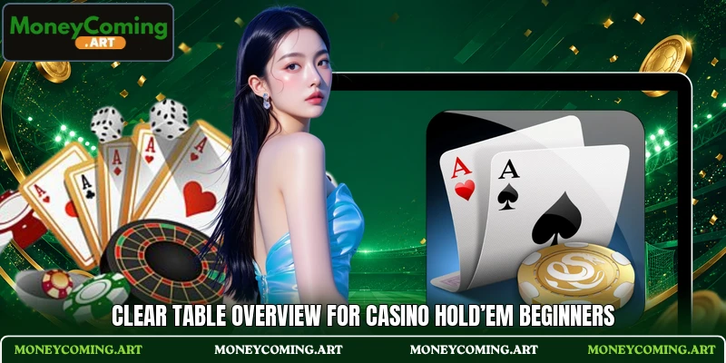 Clear table overview for Casino Hold’em beginners Clear table overview for Casino Hold’em beginners