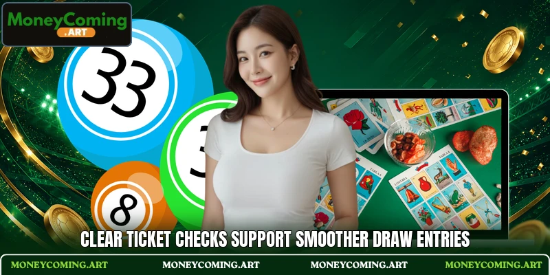 Clear ticket checks support smoother draw entries
