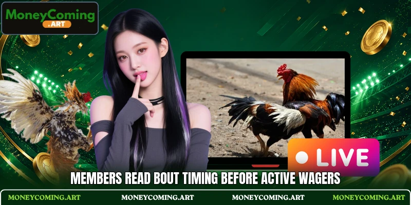 Members read bout timing before active wagers