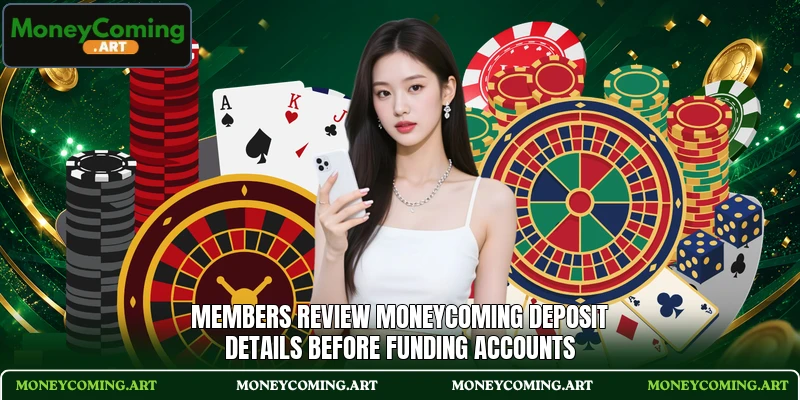 Members review MoneyComing deposit details before funding accounts Members review MoneyComing deposit details before funding accounts