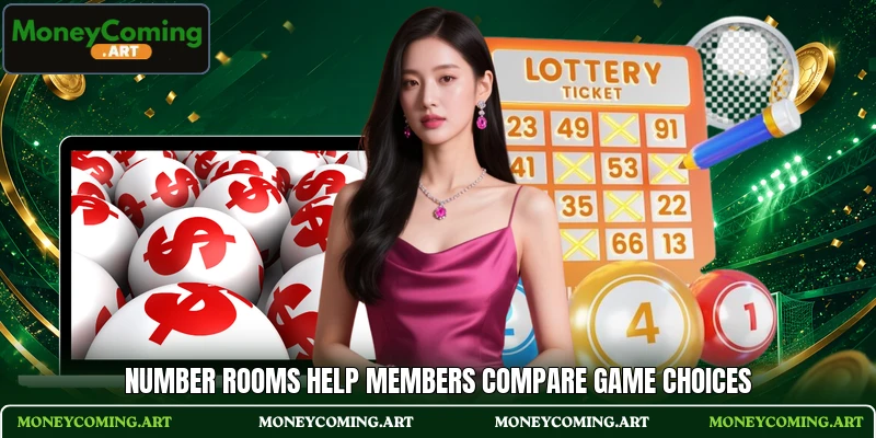 Number rooms help members compare game choices
