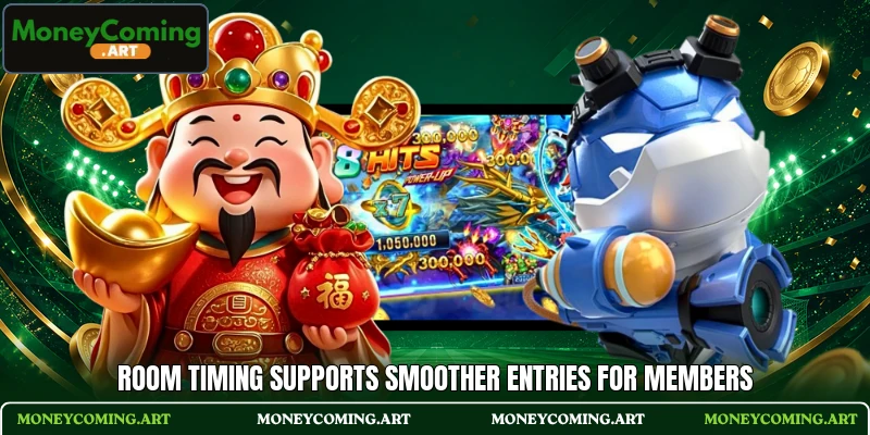 Room timing supports smoother entries for members