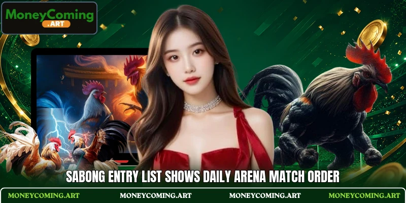 Sabong Entry List shows daily arena match order Sabong Entry List shows daily arena match order