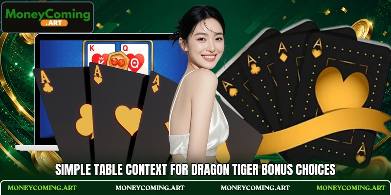 Simple table context for Dragon Tiger Bonus choices