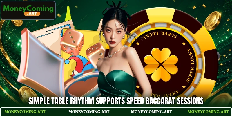 Simple table rhythm supports Speed Baccarat sessions Simple table rhythm supports Speed Baccarat sessions