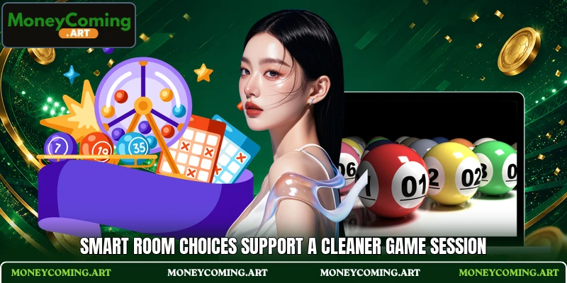 Smart room choices support a cleaner game session