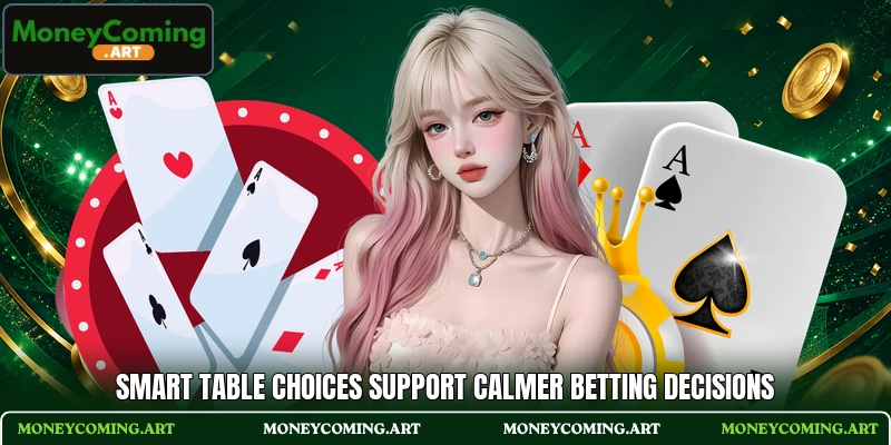 Smart table choices support calmer betting decisions